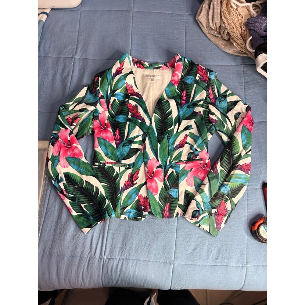 Ovi Floral Blazer Women Size M